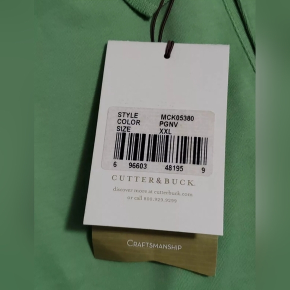 Cutter & Buck Mens Green Shirt XXL  100% Pima cotton - Picture 10 of 12